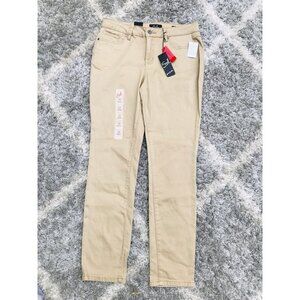Earl Jeans Womens Skinny Beige Stretch Denim Skinny Solid Zipper Cotton 12 New
